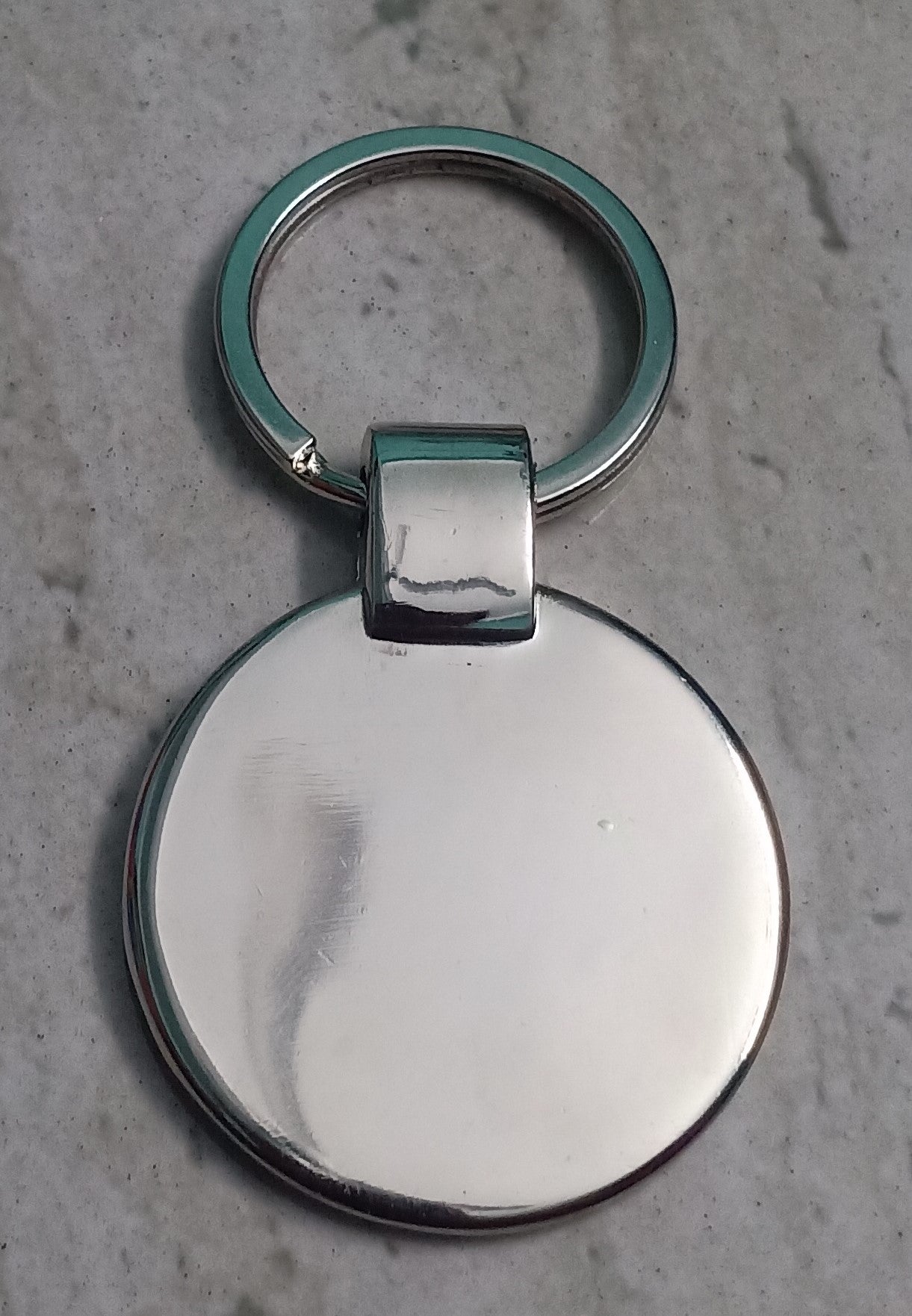 Metal Single Sided Keychain